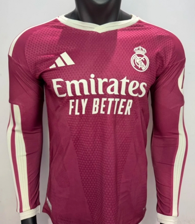 2627 RM Away Long Sleeve Player Version Soccer Jersey